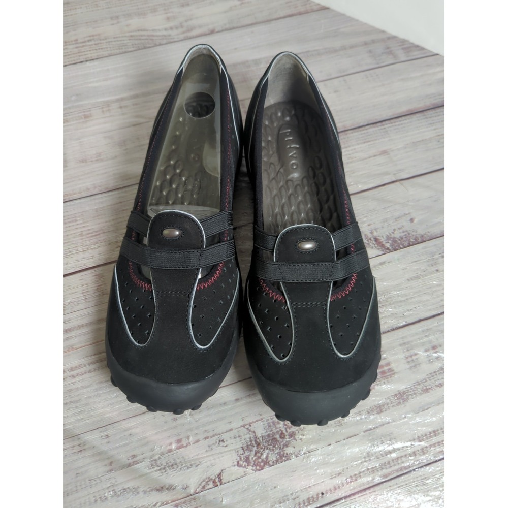 Clarks Privo Tequini Women's Size 6.5 Black/Pink Suede Sporty Athletic Flats NIB - Picture 2 of 9